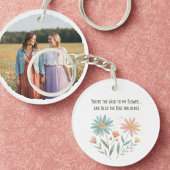 Boho Wildflower Bestie – Funny Best Friend Gift キーホルダー