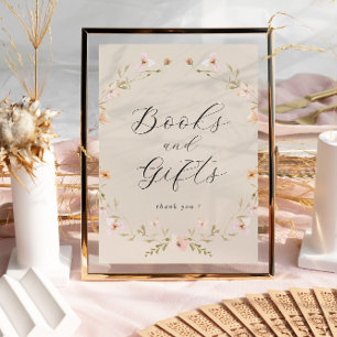 Boho Wildflower Books and Gift Baby Showerポスター ポスター