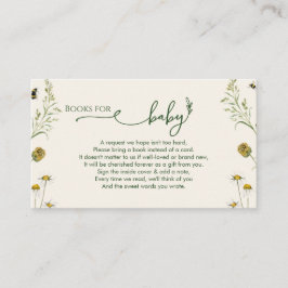 Boho Wildflower Books for Baby Enclosure Card エンクロージャーカード