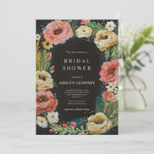  Boho Wildflower Bridal Shower 招待状 (スタンド正面)