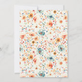 Boho Wildflower Brunch and Bubbly Bridal Shower 招待状 (裏面)