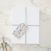 Boho Wildflower & Butterfly Bridal Shower ギフトタグ (より糸付き)