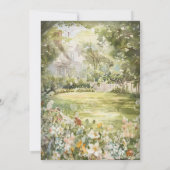 Boho Wildflower Graduation Invitation Garden Party 招待状 (裏面)