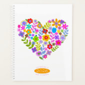 Boho Wildflower Heart 2026 Planner プランナー手帳 (正面)