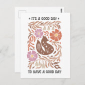 Boho Wildflower It's A Good Day To Have A Good Day ポストカード (正面/裏面)