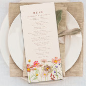 Boho Wildflower Meadow Wedding メニュー