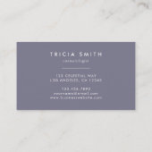 Boho Wildflower Monogram Initial T 名刺 (裏面)