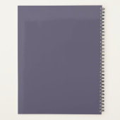 Boho Wildflower Personalized Grey Gift for Her プランナー手帳 (裏面)