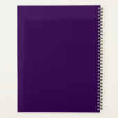 Boho Wildflower Personalized Purple Gift for Her プランナー手帳 (裏面)