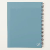 Boho Wildflower Personalized Teal Gift for Her プランナー手帳 (裏面)