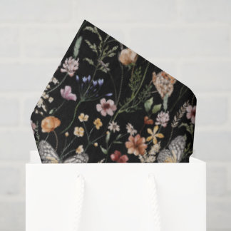 Boho Wildflower Tissue Paper Wedding Gift Wrap 薄葉紙