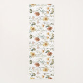 Boho Wildflower Watercolor ヨガマット (裏面)