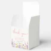 Boho Wildflower Watercolor Baby Girl Shower フェイバーボックス (オープン)