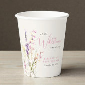 Boho Wildflower Watercolor Baby Shower 紙コップ