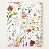 Boho Wildflower Watercolor Spring  Flower プランナー手帳 (裏面)