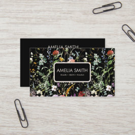 Boho Wildflower Watercolor Spring  Flower 名刺
