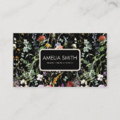 Boho Wildflower Watercolor Spring  Flower 名刺 (正面)