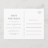 Boho Wildflower Wedding Save the Date Postcard インビテーションポストカード (裏面)