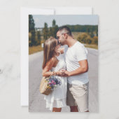 Boho Wildflowersエレガントフォト結婚式招待状 招待状 (裏面)