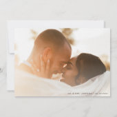 Boho Wildflowers素朴秋2写真結婚s サンキューカード (裏面)