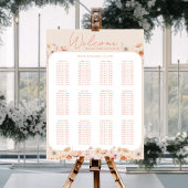 Boho Wildflowers結婚's Find Your Seat Poster ポスター