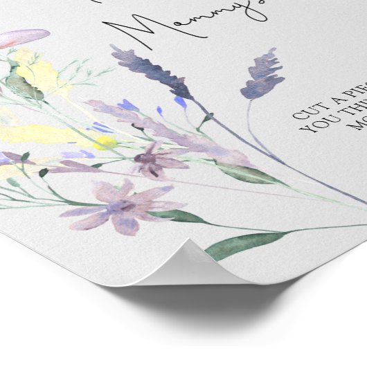 Boho Wildflowers – ママの腹のゲームの大きさ ポスター