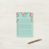 Boho Wildflowers – 一覧 – 名前 ポストイット (デスク上)