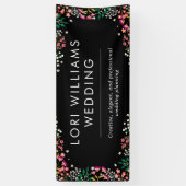 Boho Wildflowers – 黒 – 事業名 横断幕 (縦)