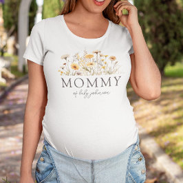 Boho Wildflowers Baby Shower Mommy Tシャツ