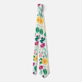 Boho Wildflowers Meadow Floral Design ネクタイ (裏面)