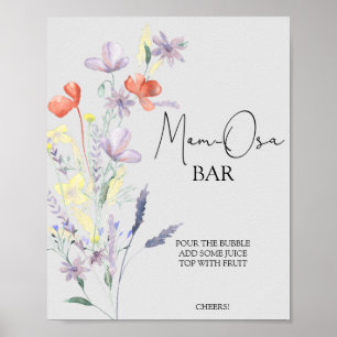 Boho Wildflowers \ Mom-osaバー ポスター