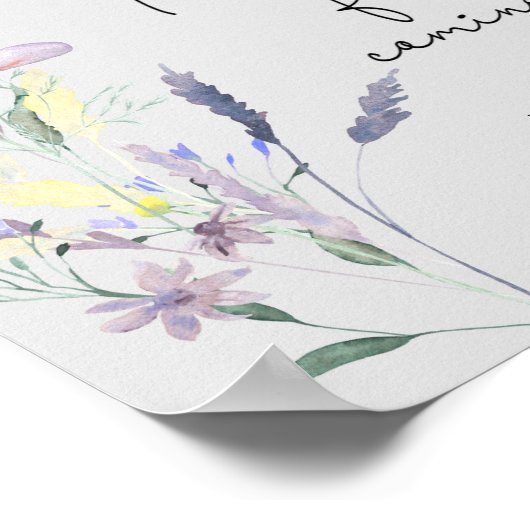 Boho Wildflowers \ Thank you for 来 of ポスター (角)