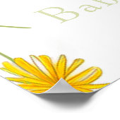 Boho wilflowers赤ちゃんシャワー ポスター (角)