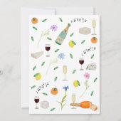 Boho Wine and Cheese Engagement Party 招待状 (裏面)