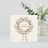 Boho Winter Garden Christmas シーズンカード (スタンド正面)