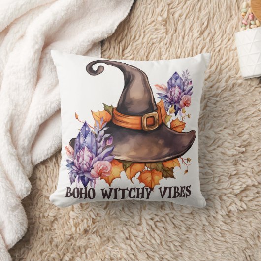 Boho Witchy Vibes Halloween  クッション (ブランケット)
