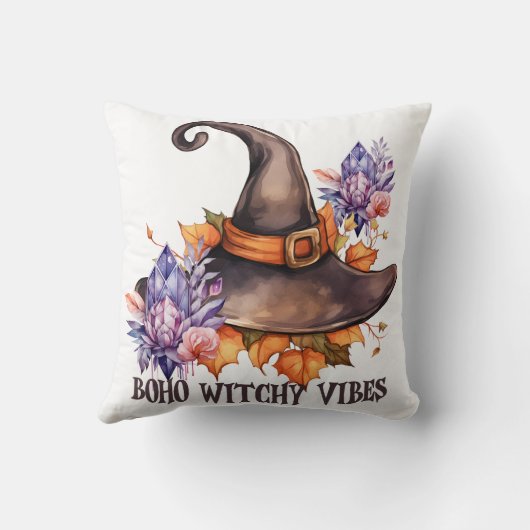 Boho Witchy Vibes Halloween  クッション (裏面)