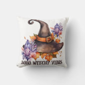 Boho Witchy Vibes Halloween  クッション (正面)