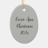 Boho Wolfカスタマイズ可能 セラミックオーナメント (裏面)