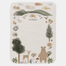 Boho Woodlandベビーブランケット – ベビーシャワーギフト