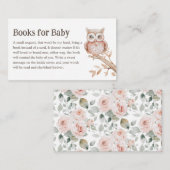 Boho Woodland Animals赤ちゃんシャワーベビー エンクロージャーカード (正面/裏面)