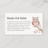 Boho Woodland Animals赤ちゃんシャワーベビー エンクロージャーカード (正面)