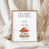 Boho Woodland Animals赤ちゃんシャワー好意サイン ポスター