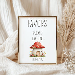 Boho Woodland Animals赤ちゃんシャワー好意サイン ポスター