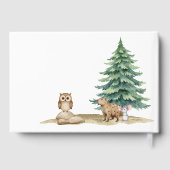 Boho Woodland Animals赤ちゃんシャワー ゲストブック (裏面)