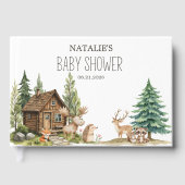 Boho Woodland Animals赤ちゃんシャワー ゲストブック (正面)