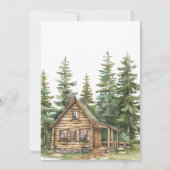 Boho Woodland Animals赤ちゃんシャワー 招待状 (裏面)