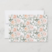 Boho Woodland Animals赤ちゃん男女兼用シャワー サンキューカード (裏面)