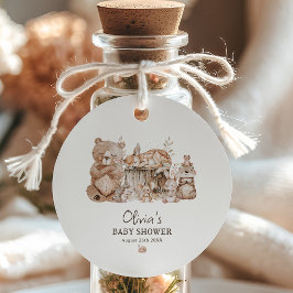 Boho Woodland Animals赤ちゃん男女兼用シャワー フェイバータグ