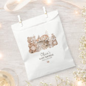 Boho Woodland Animals赤ちゃん男女兼用シャワー フェイバーバッグ (クリップ留めされた状態)